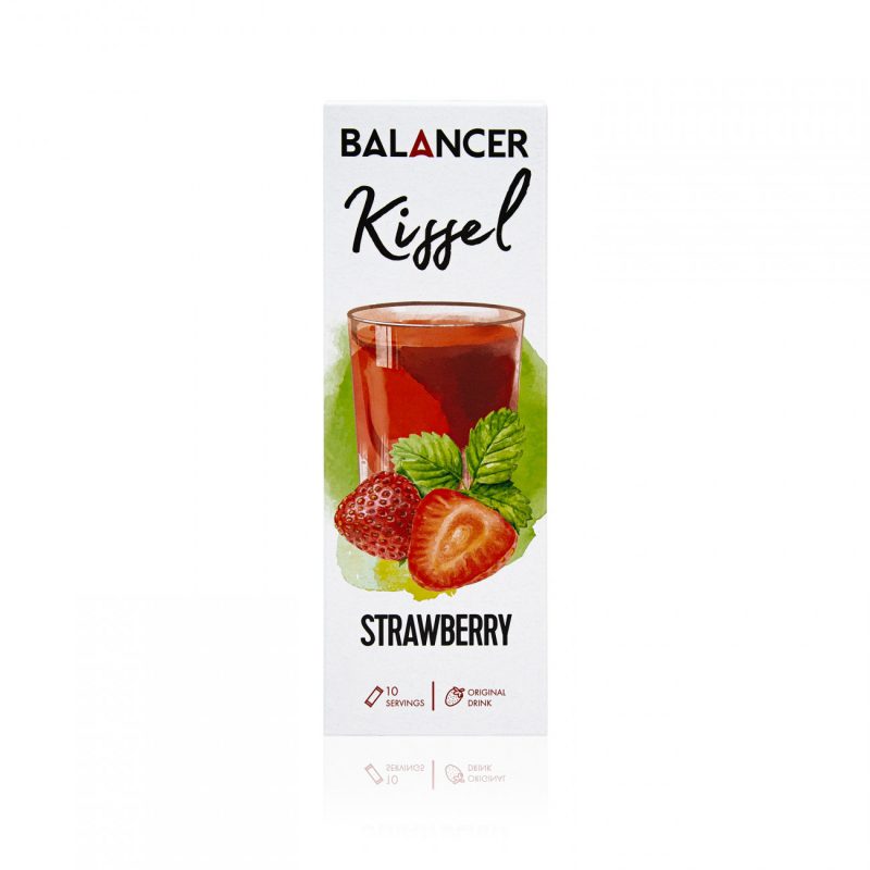 Альгинатный кисель BALANCER Kissel со вкусом &laquo;Клубника&raquo;, 10 стиков